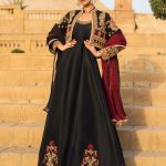 dazzling-black-color-heavy-embroidery-jacket-style-anarkali-suit
