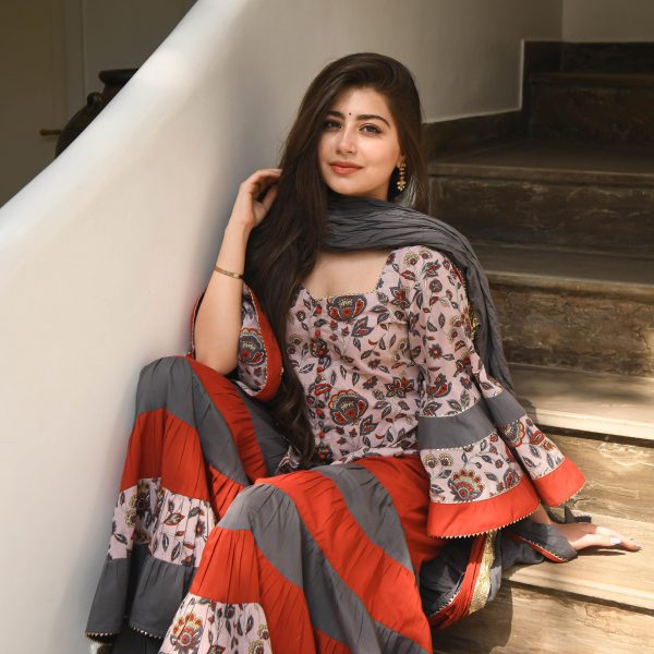 glorious-grey-red-color-rayon-silk-with-digital-print-sharara-suit