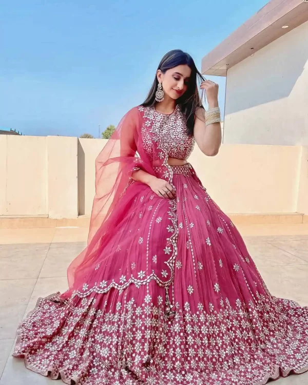 wedding-wear-pink-lehenga-choli-with-fancy-sequins-work