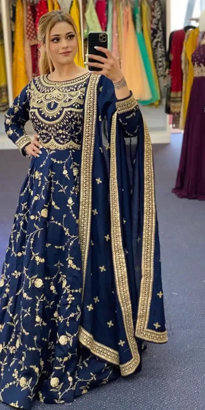 heavy-beauty-blue-anarkali-with-golden-embroidery-on-georgette