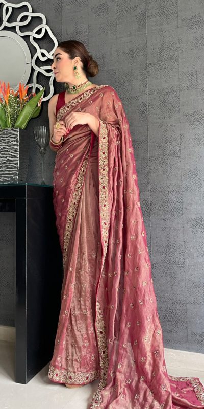 look-special-with-this-pink-color-vichitra-silk-saree