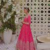 beautiful-pink-color-georgette-with-mirror-work-party-wear-gown