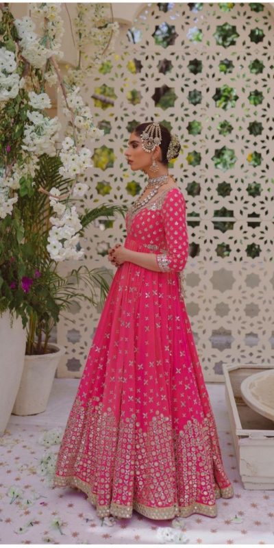 beautiful-pink-color-georgette-with-mirror-work-party-wear-gown