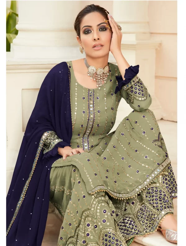 green-blue-georgette-embroidered-sharara-suit-with-real-mirror-work