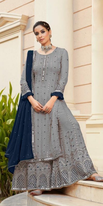 grey-and-blue-embroidered-sharara-suit-with-real-mirror-work