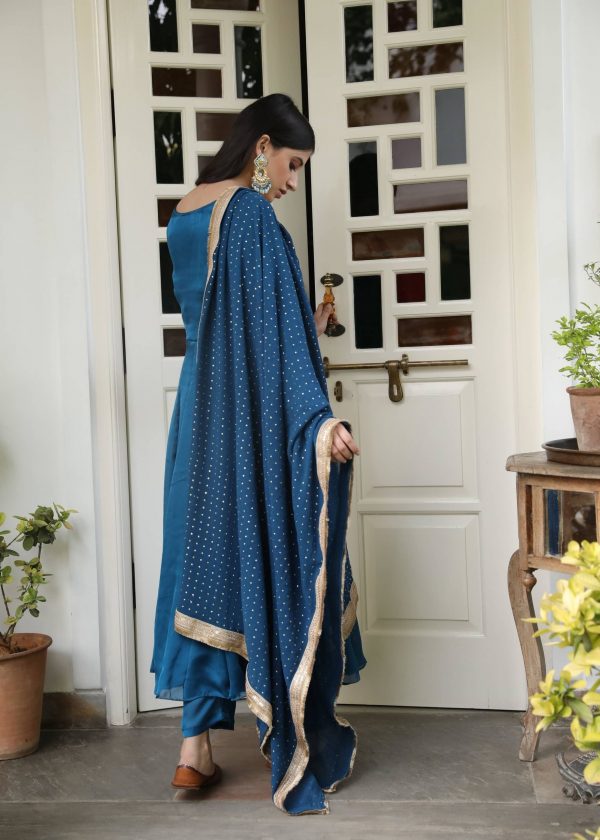 amazing-navy-blue-color-georgette-casual-wear-gown