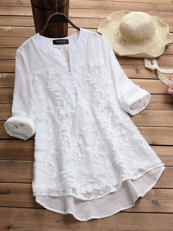 fashionable-white-color-heavy-cotton-western-top