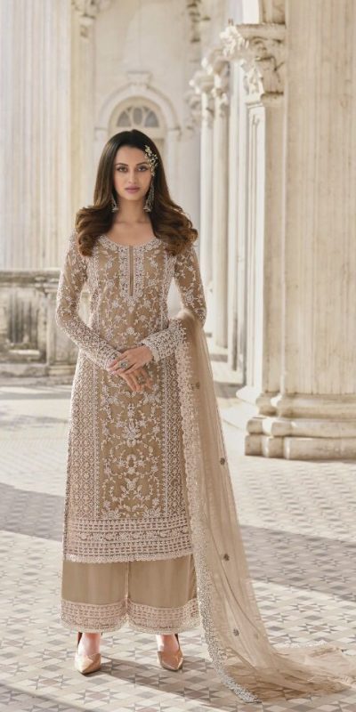 adorable-peach-color-butterfly-net-and-embroidery-work-sharara