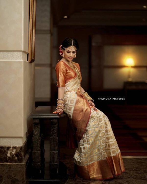 beauteous-white-color-jacquard-work-with-soft-lichi-silk-wedding-saree