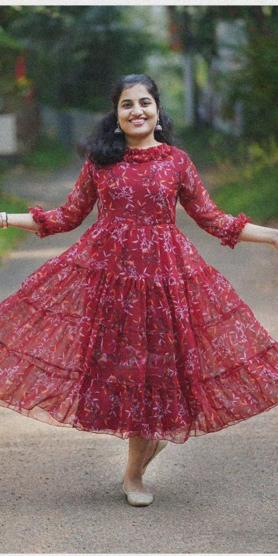 beautiful-premium-quality-printed-work-georgette-red-color-gown