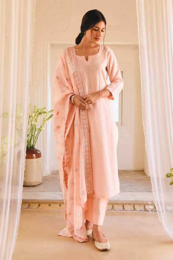 Glorious Orange Color Heavy Georgette Designer Salwar Suit