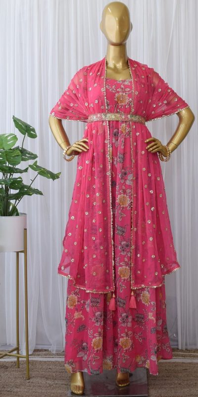 amazing-pink-color-heavy-georgette-with-digital-printed-gown