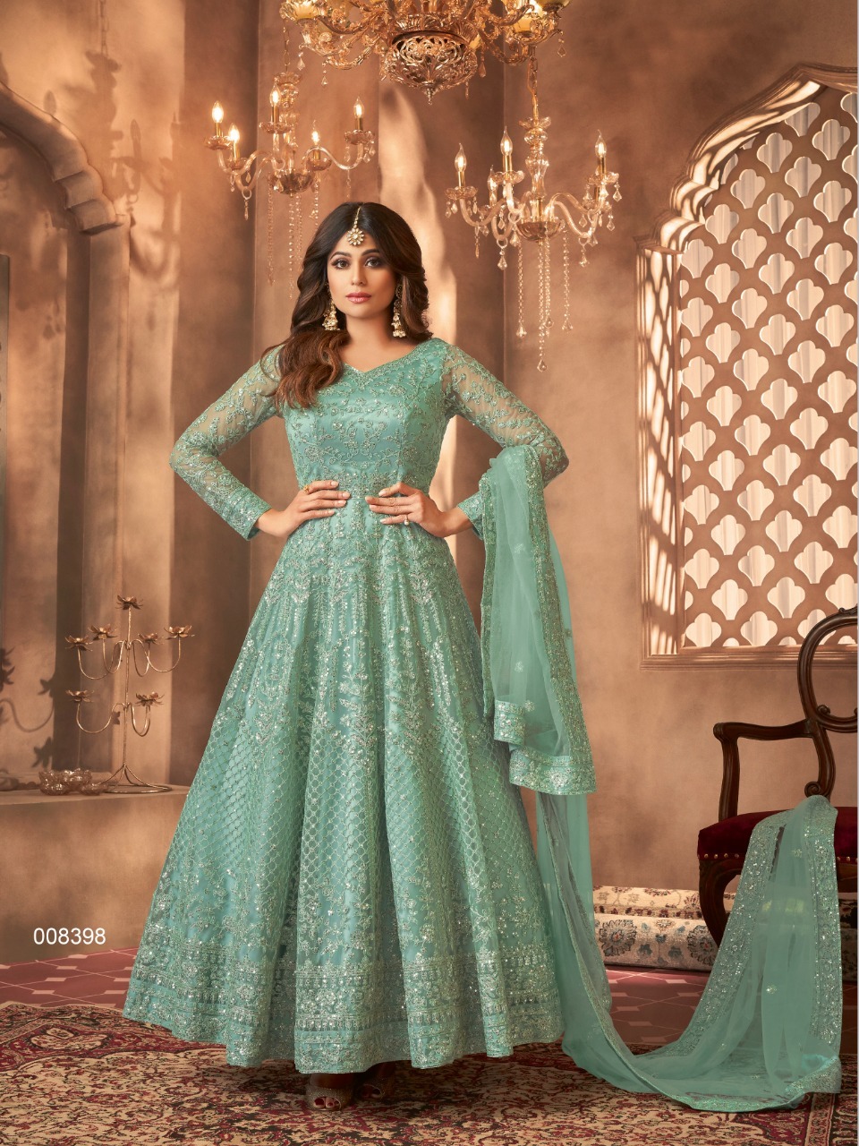 Beautiful Sky Blue Color Soft Net Ready to Wear Gown – Prititrendz-cheohanoi.vn