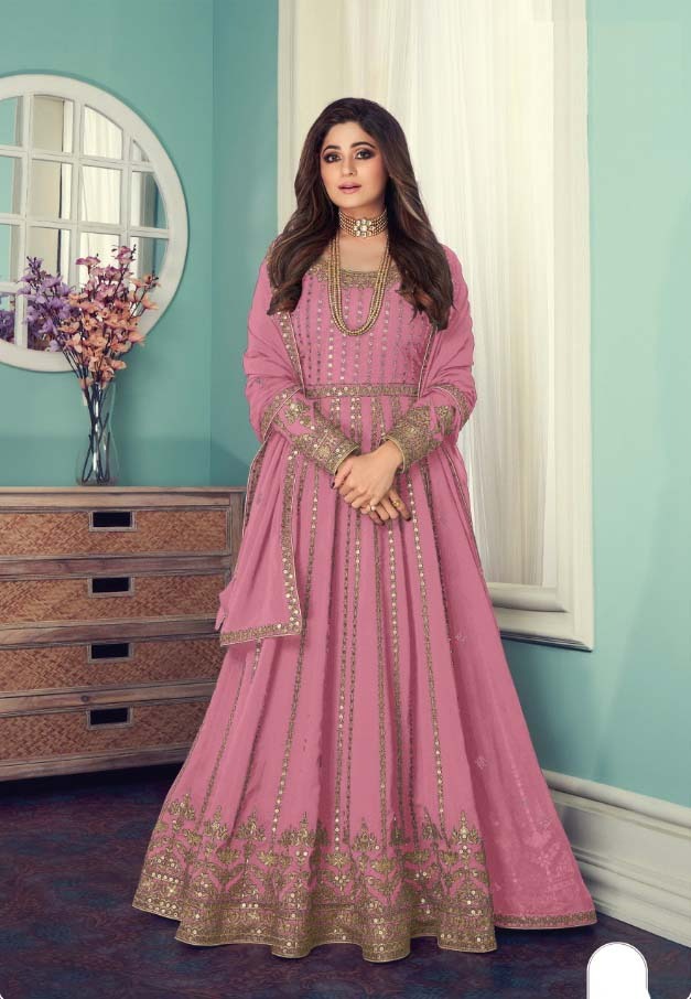 Embroidered Net Eid Dress in Peach Color – Nameera by Farooq-mncb.edu.vn
