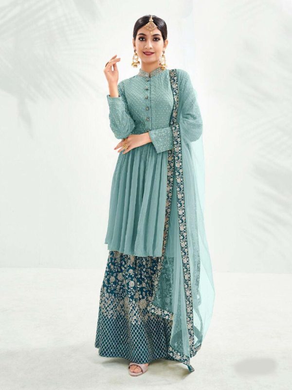 latest-sky-blue-color-georgette-with-embroidery-work-sharara-suit