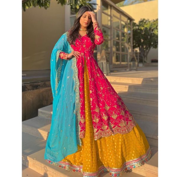 revising-pink-yellow-color-heavy-faux-georgette-sharara-suit
