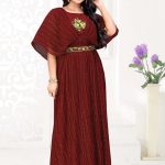 beautiful-maroon-color-heavy-georgette-with-hand-work-gown