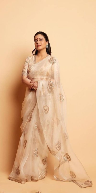 beautiful-cream-color-organza-silk-with-embroidery-work-saree