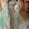 Green Heavy Net Sequin Anarkali with Stone Work