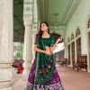 Purple Tussar Silk Patola Printed Lehenga Choli