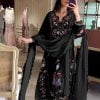 Black Georgette Embroidery Salwar Suit