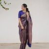 Beautiful Navy Blue Color Soft Lichi Silk With Ordinary Design Saree