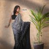 Black Heavy 60 Gram Georgette Sequins Saree