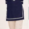 Black Heavy Rayon Embroidery Kurti