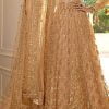 Grace Golden Color Embroidery And Mirror work Sharara Suit