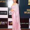 Mannara Chopra Baby Pink Color Heavy Dual Sequins Embroidered Saree