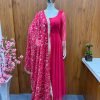 Rani Pink Soft Georgette Anarkali Suit