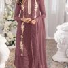 Onion Heavy Georgette Embroidery Anarkali Suit