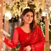 Red Georgette Embroidery Sequence Work Saree