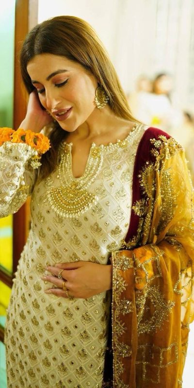 Dazzling White Color Georgette Embroidery Sequence Sharara Suit