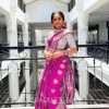 Pink Soft Silk Pallu Saree