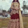 Red Heavy Net Coding sequence Embroidery Lehenga Choli