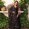 Black Heavy Faux Georgette With Fully Flair Salwar Suit