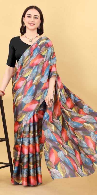 Graceful Multi Color Devsena Soft Silk Saree Digital Printed Saree