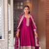 Rani Pink Faux Georgette Coding sequence Salwar Suit