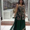 Green Foix Georgette Rivet Moti Lehenga Choli