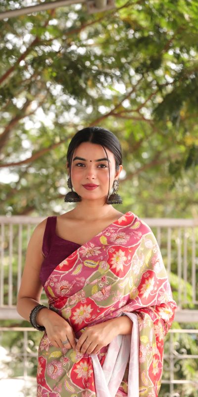 Radiant Light Purple Heavy Devsena Soft Silk Digital Printed Saree