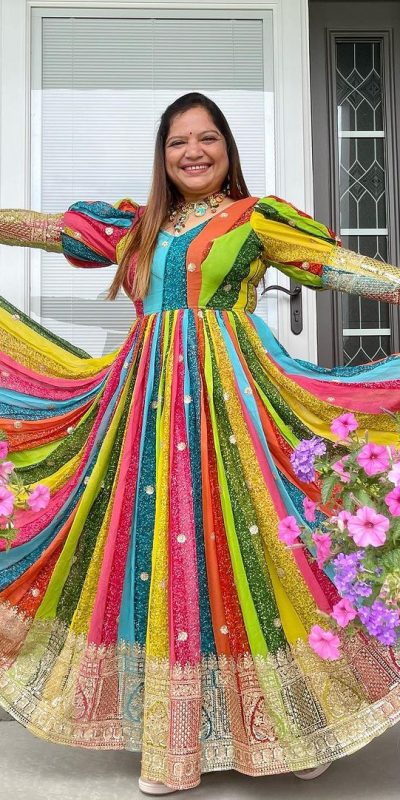 Resplendent Multi Color Foix Georgette With Digital Print Gown