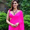 Pink Georgette Embroidery Sequence Lace Saree