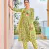Green Heavy Rayon Embroidery Printed Kurti