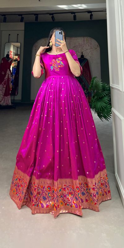 Paithani gowns hotsell