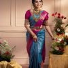 KP 4081 Blue Color Soft Lichi Silk Cloth Beautiful Rich Pallu Saree Casual, Party Wear, Wedding, Events Etc.   Expected Delivery 4-6 Working Days @ 1449/- | Sarees, Bollywood Sarees, Creative Sarees, Designer Sarees, Embroidered Sarees, Ethnic Saree, Modern Digital sarees, Party Wear Sarees