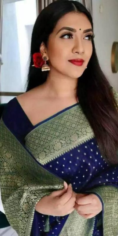 KP 4012 Navy Blue Color Soft Lichi Silk Cloth Beautiful Rich Pallu Saree Casual, Party Wear, Wedding, Events Etc.   Expected Delivery 4-6 Working Days @ 1349 | Sarees, Bollywood Sarees, Creative Sarees, Designer Sarees, Embroidered Sarees, Ethnic Saree, Modern Digital sarees, Party Wear Sarees