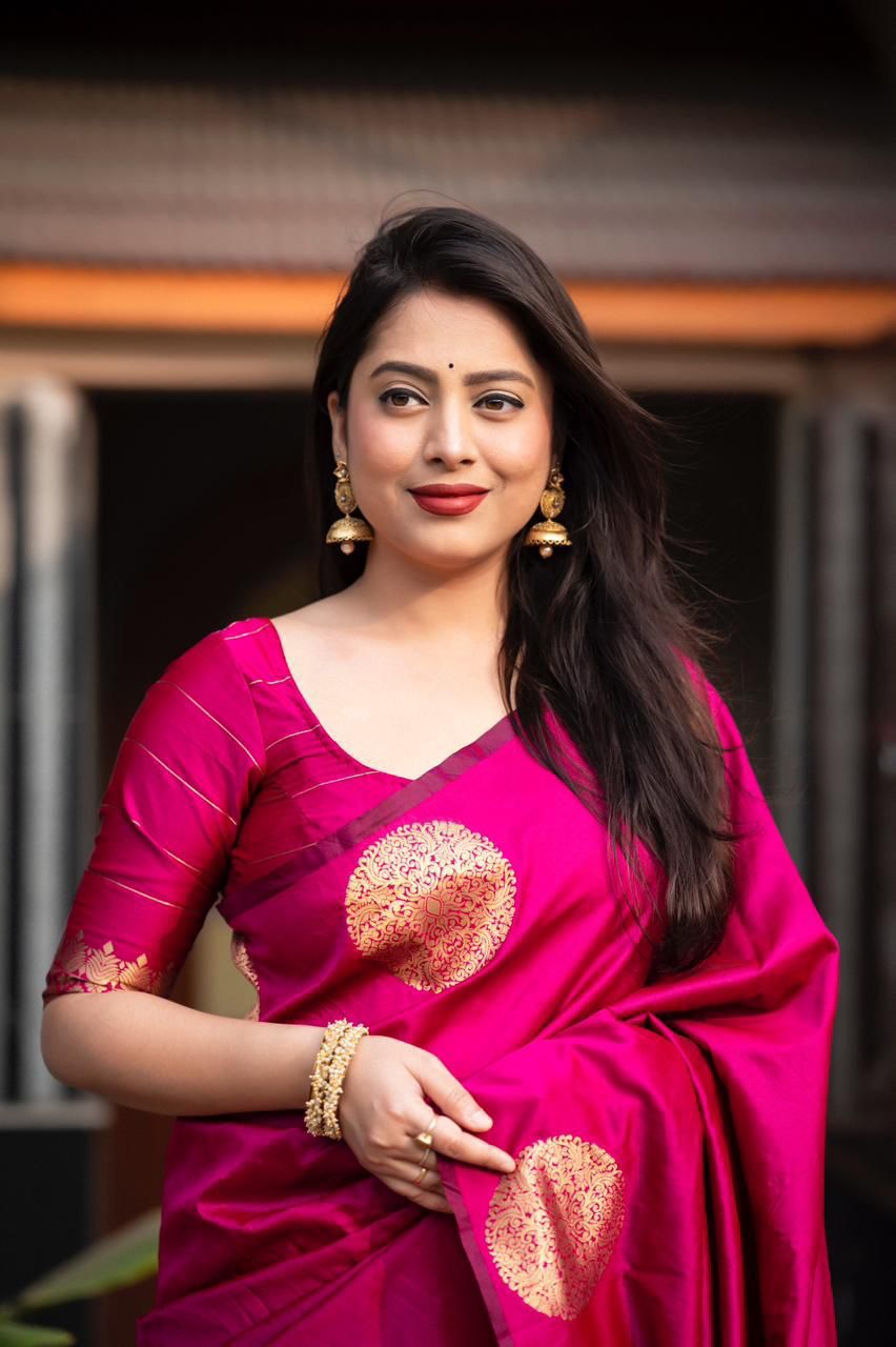 KP 5062 Rani Color Soft Lichi Silk Cloth Rich Pallu Work Saree Casual, Party Wear, Wedding, Events Etc.   Expected Delivery 4-6 Working Days @ 1299/- | Sarees, Bollywood Sarees, Creative Sarees, Designer Sarees, Embroidered Sarees, Ethnic Saree, Modern Digital sarees, Party Wear Sarees