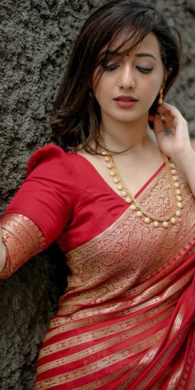 KP 4085 Red Color Soft Lichi Silk Jacquard On All Over Saree Casual, Party Wear, Wedding, Events Etc. Expected Delivery 4-6 Working Days @1399/- | Sarees, Bollywood Sarees, Creative Sarees, Designer Sarees, Embroidered Sarees, Ethnic Saree, Modern Digital sarees, Party Wear Sarees