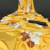Yellow Soft Silk Digital Printed Work Saree
